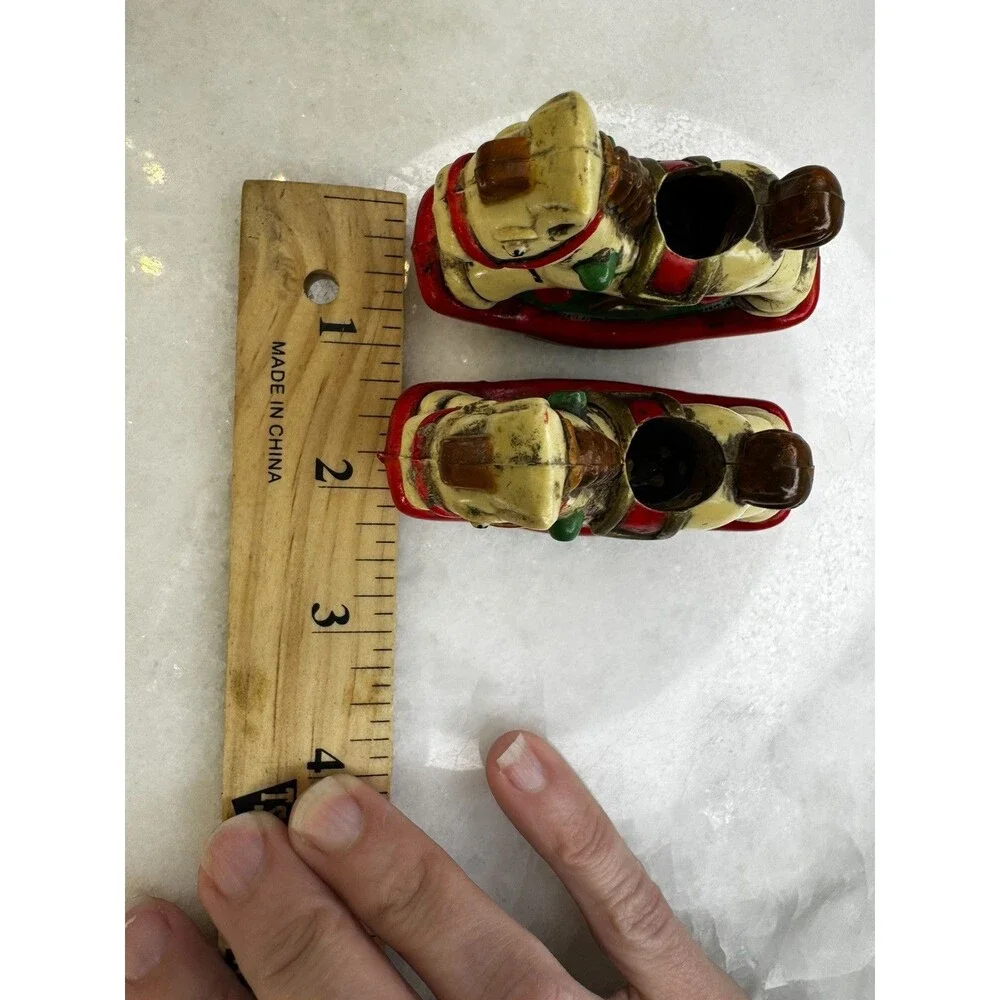 Holiday Memories Rocking Horse Mini Candle Holders Set of 2 Vintage Christmas